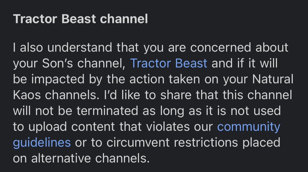 YouTube Terminated My Family Channel, this feels very personal - treatment image