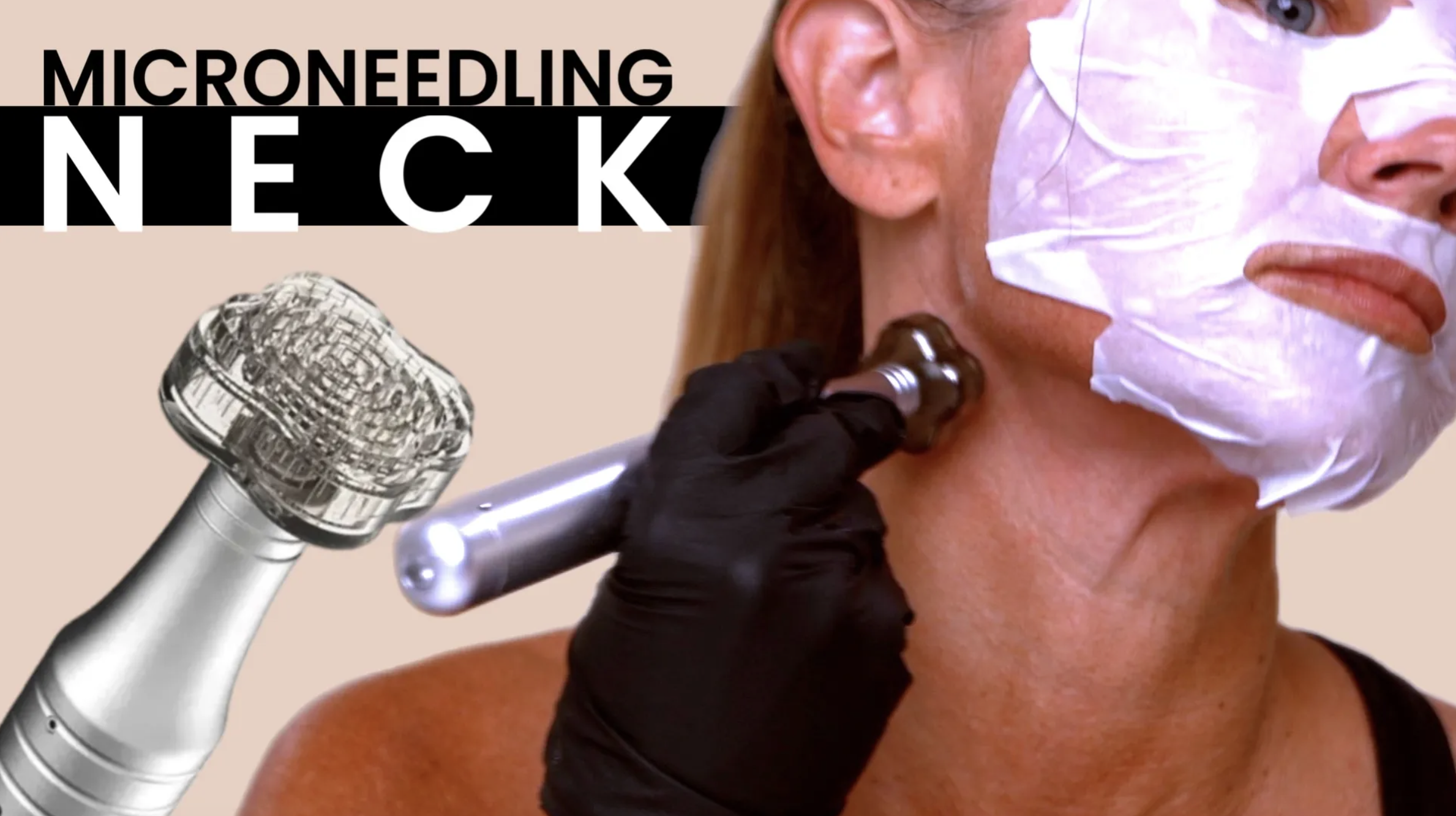 Erase Neck Wrinkles?  Microneedling with Channel Pro Pen (24-Pin) + Elaxen PN