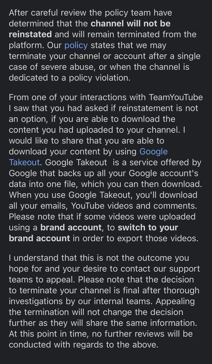 YouTube TERMINATED My Channel! 40 Million Views Without Warning, NO STRIKES - treatment image