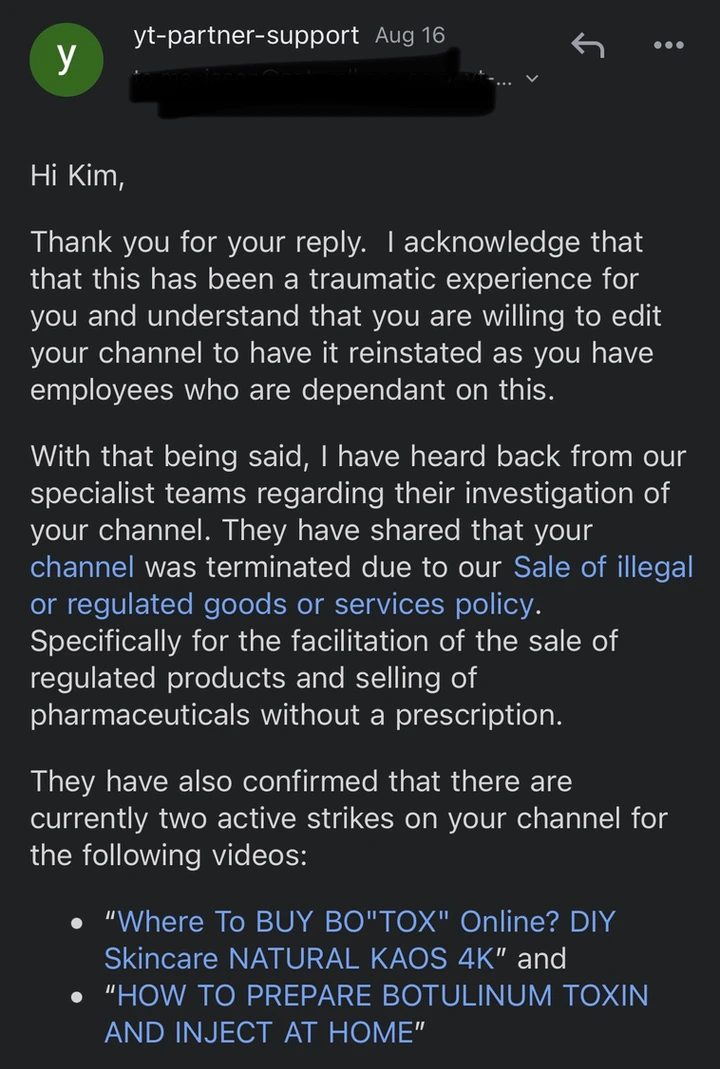 YouTube TERMINATED My Channel! 40 Million Views Without Warning, NO STRIKES - treatment image