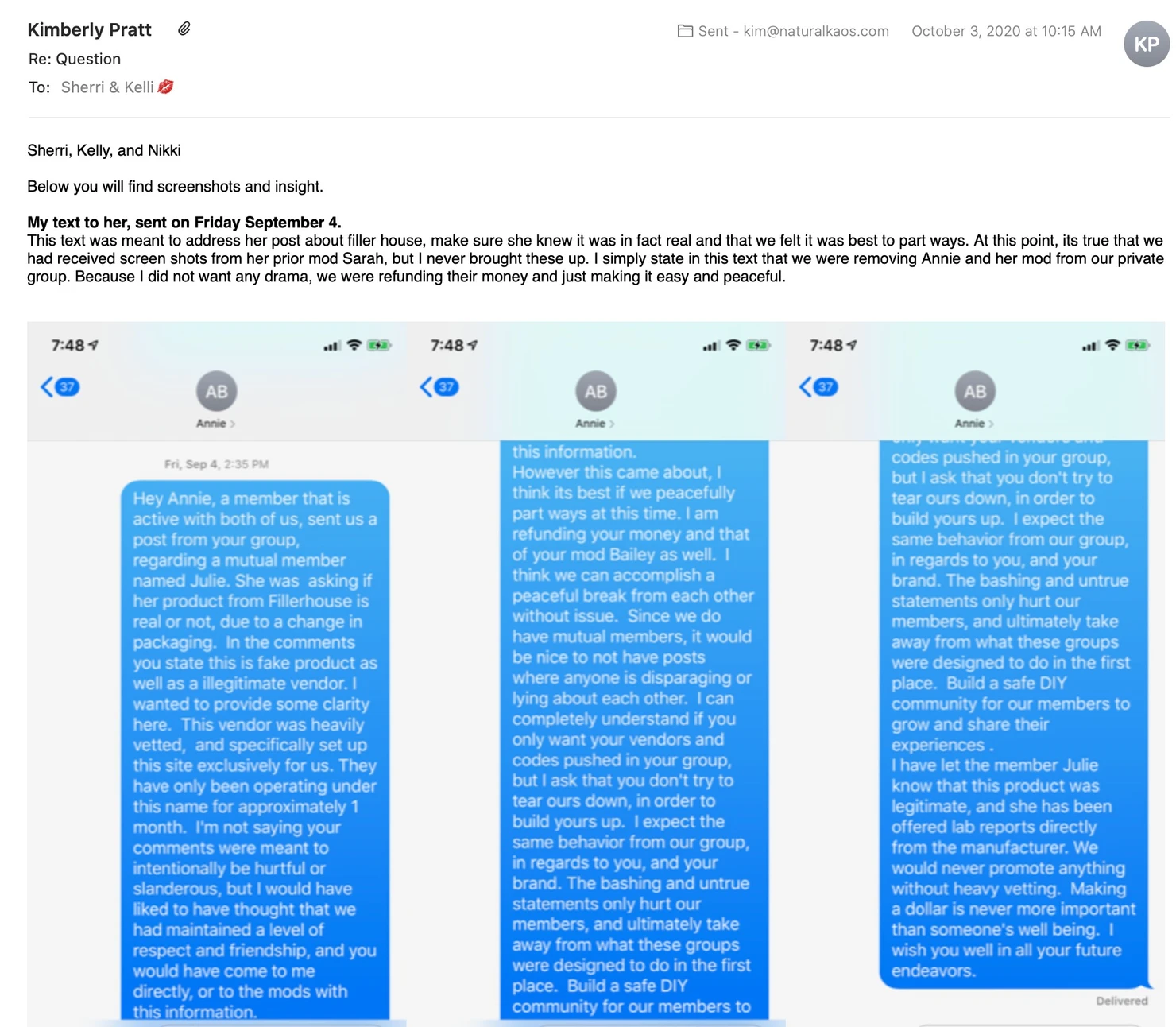 Natural Kaos EXPOSES Bikini Iron Beauty 2 Year FTC FRAUD - treatment image
