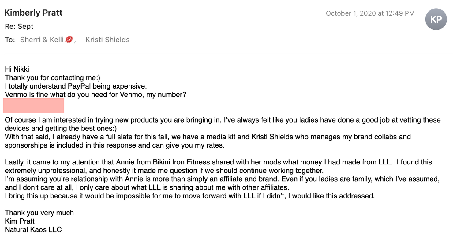 Natural Kaos EXPOSES Bikini Iron Beauty 2 Year FTC FRAUD - treatment image