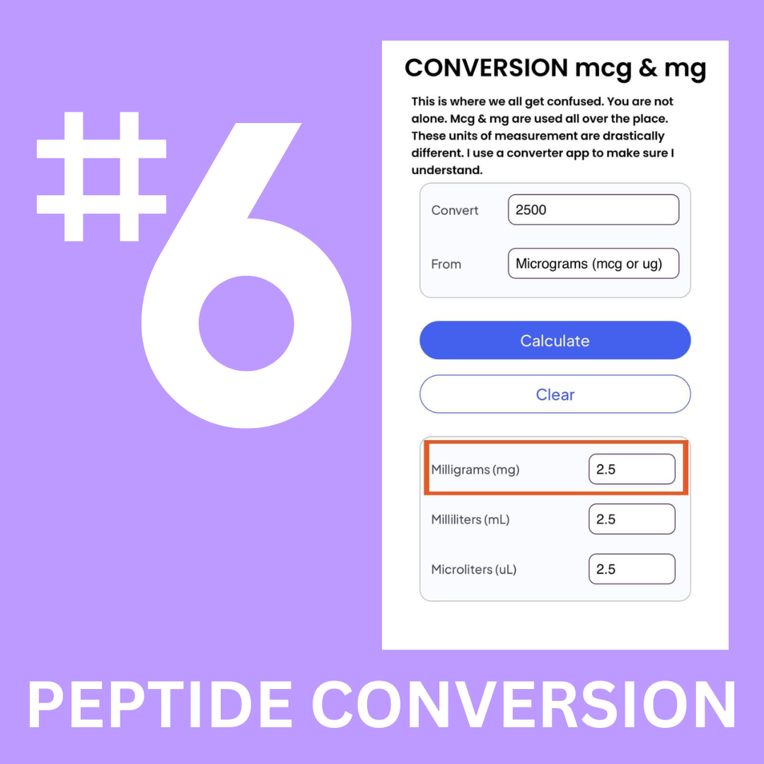 AVOID THESE MISTAKES WITH PEPTIDES