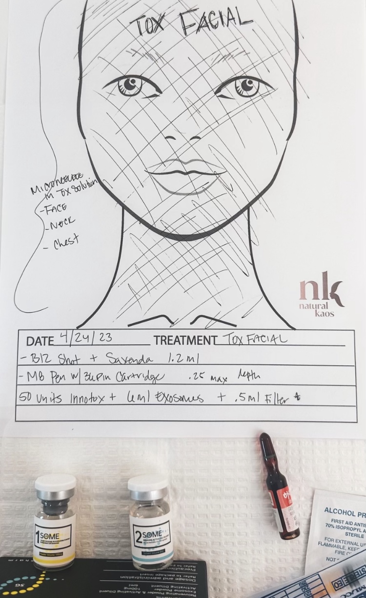 TOXIN FACIAL AT HOME WITH EXOSOMES
