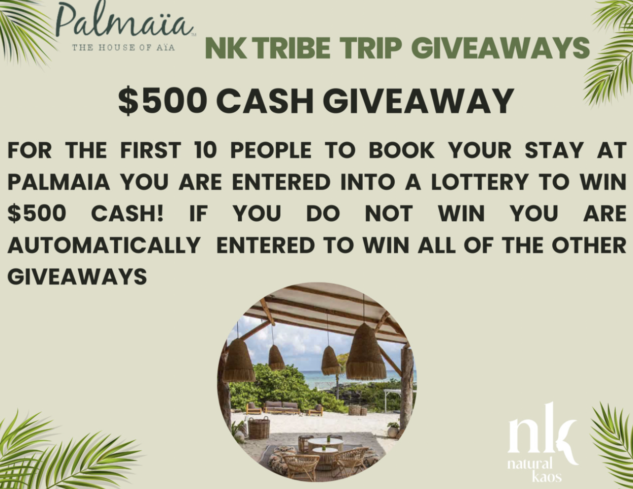 Palmaia House Of AïA Natural Kaos Trip Information and Booking - treatment image