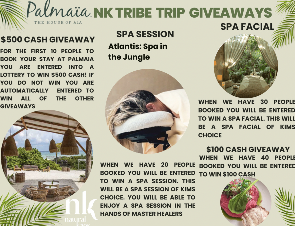 Palmaia House Of AïA Natural Kaos Trip Information and Booking - treatment image