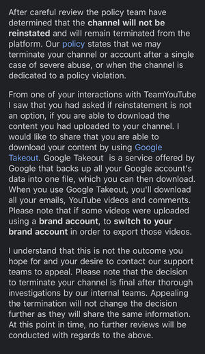 YouTube TERMINATED My Channel! 40 Million Views Without Warning, NO STRIKES - treatment image