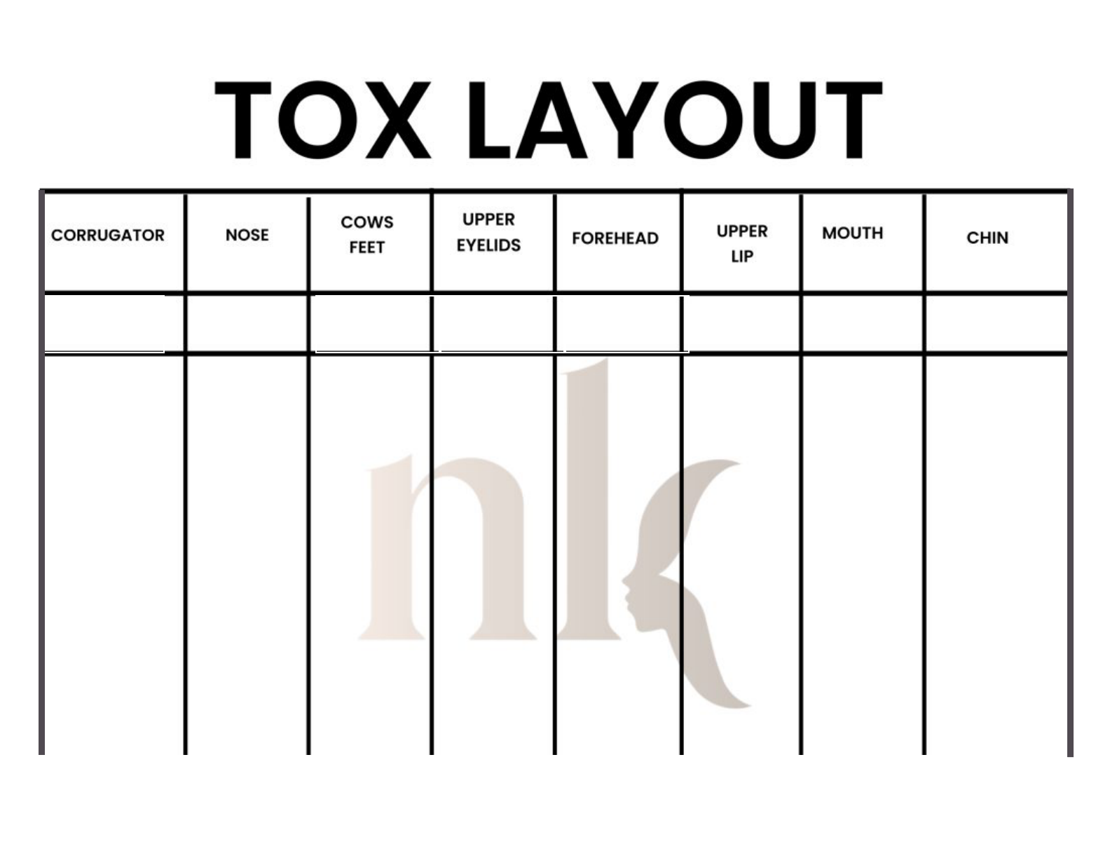 Revised Natural Kaos Toxin Layout printable worksheet
