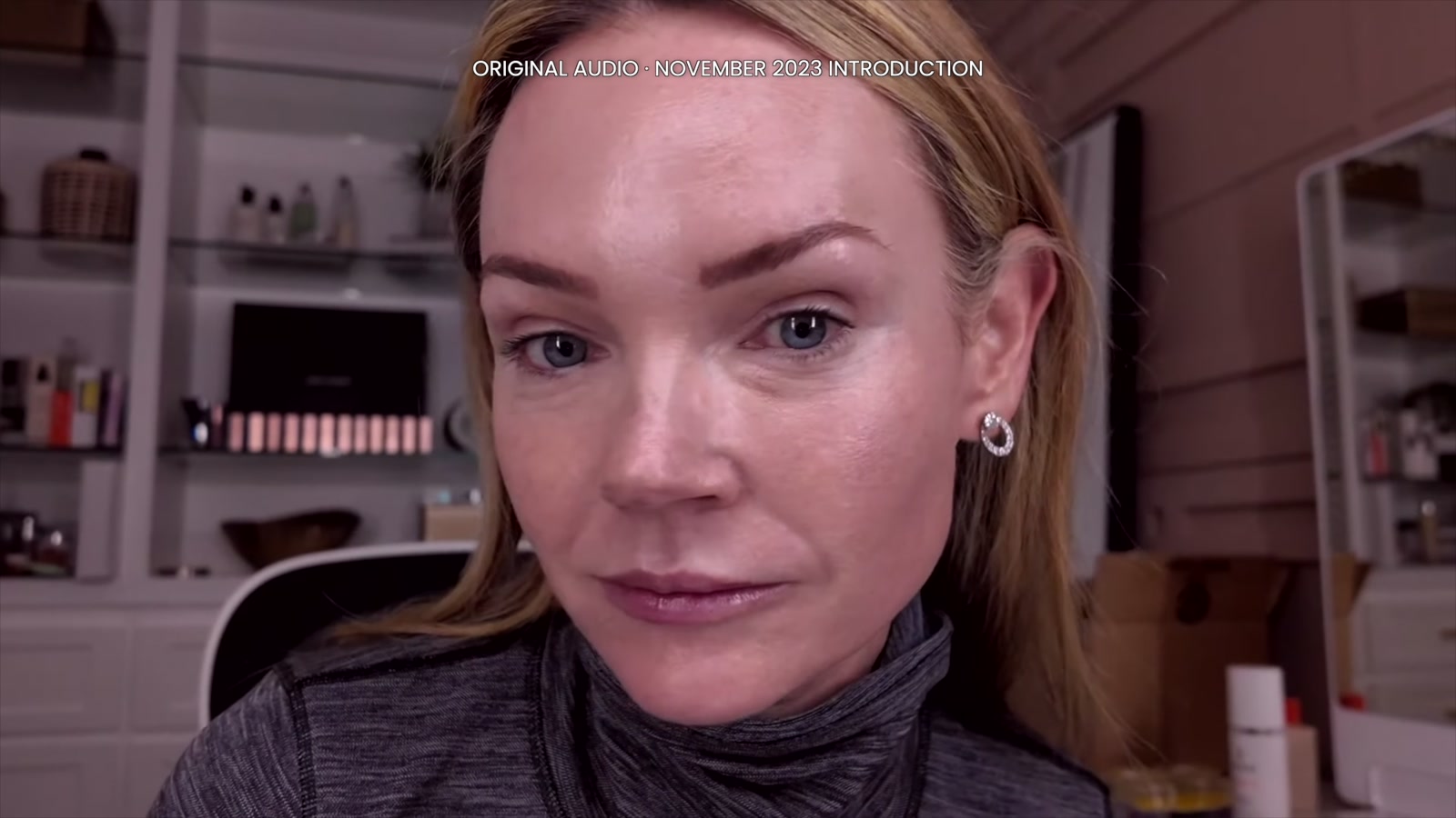 The November 2023 introduction, shown again in my current retrospective. I discussed recent mesotherapy and inconsistent microneedling at that time.